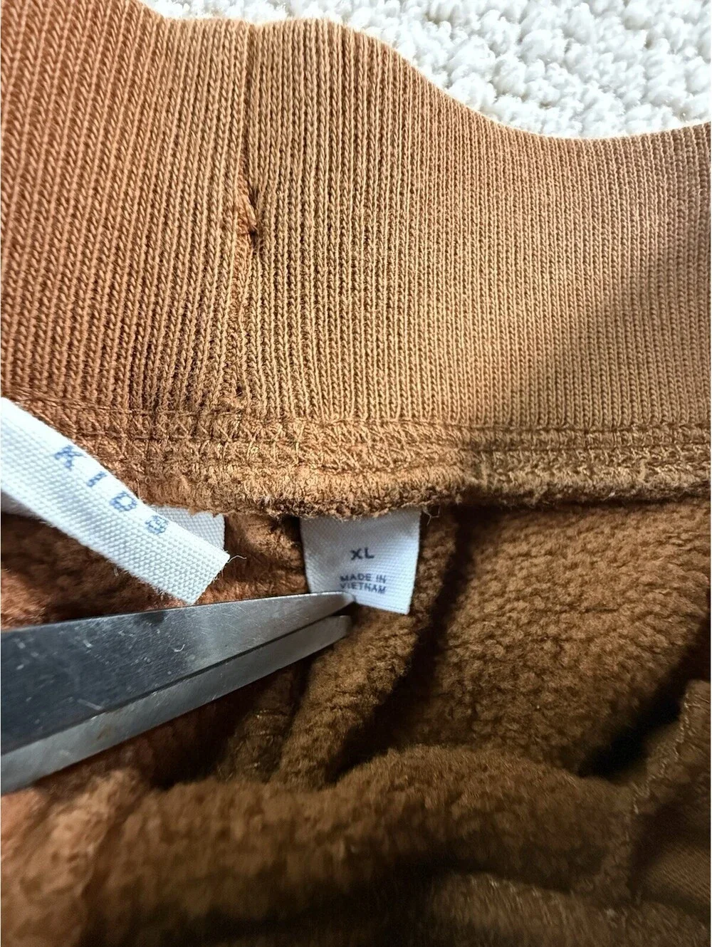 GAP Kids Boys Size XL  Brown Fleece Pocket Sweatpants Joggers